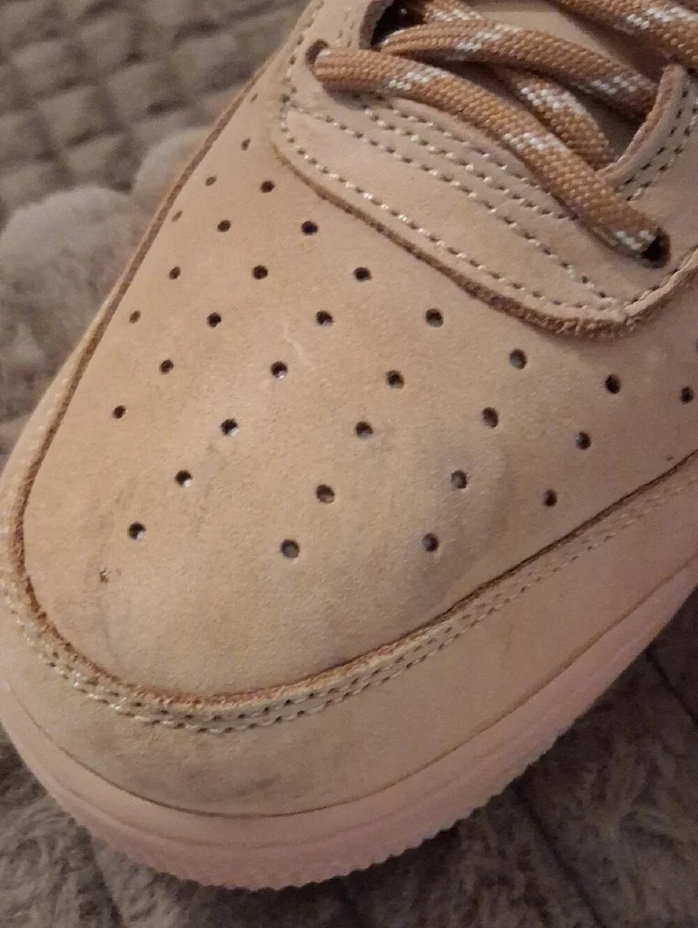 Nike Low-Top Suede Sneakers in Tan